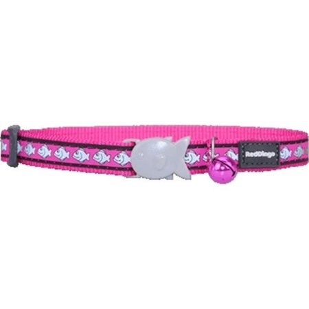 RED DINGO Red Dingo CC-RF-HP-SM Cat Collar Reflective Hot Pink CC-RF-HP-SM